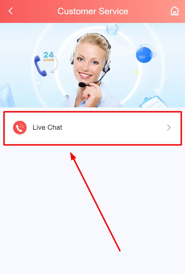  Live chat with support team